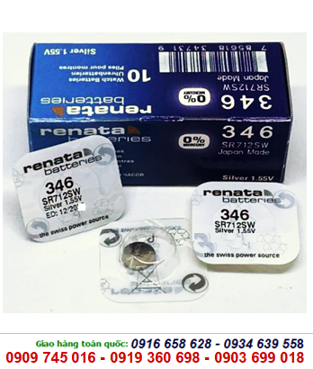 Renata 346/SR712SW, Pin Renata 346/SR712SW silver oxide 1.55V chính hãng